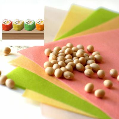 Chine 21*19cm Mamenori Sheets With Rainbow Soybean Paper For Making Sushi à vendre