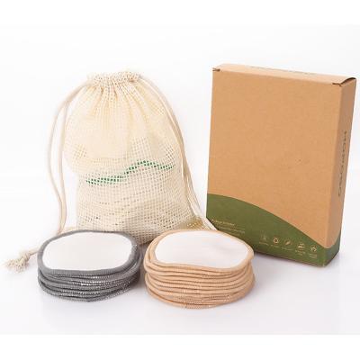 China Private Label Washable Wholesale Bamboo Make Up Reusable Remover Pads for sale