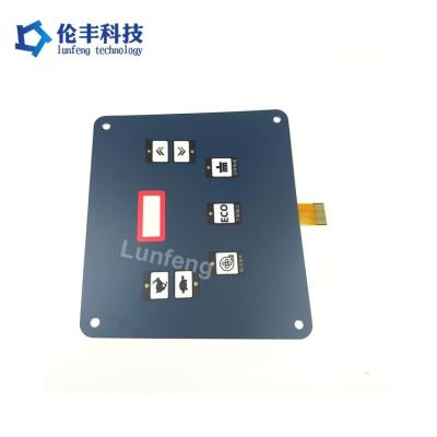 China Screen Printing Or Digital Printing FPC Membrane Switch with 3M467MP Backadhesive and Overlay for sale