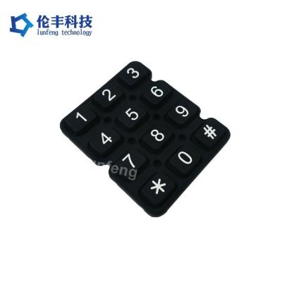 China Matte Surface Silicone Rubber Keypad with Water Resistance and Flexible Second Processing Options for sale