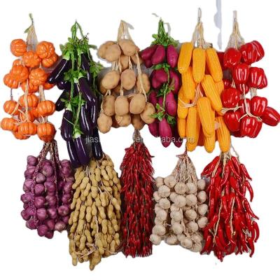 China Home Decor Faux Moss Vegetable Wall Hanging Home Kitchen Room Decor Pendant for sale