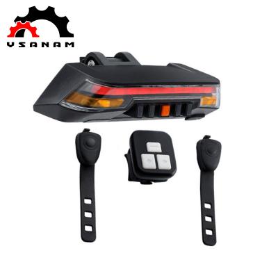 China Laser YSANAM Bicicleta Outdoor Wireless Remote Control Bicycle Turn Signal Brake Rear Light Bike Lamp for sale