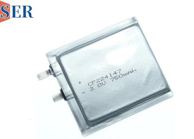 China Nicht wiederaufladbare Limno2 Ultra Dünnbatterie CP224248 3,0 V CP Soft Pack Batterie für Smart Card zu verkaufen