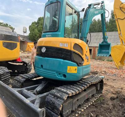 China Japan original small mini used excavator 5.5ton KUBOTA KX155 with Rubber track and dozer blade 0.22 M³ for sale