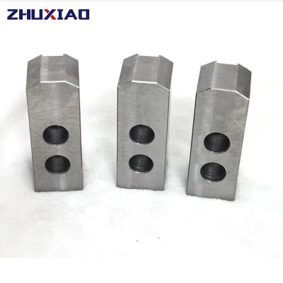 China 45#Steel 10 Inch 60/90/120 Degree High Soft Jaws For Hydraulic Pneumatic Power Chuck for sale