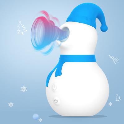 China Silicone+ABS 10 Speed Snowman Vibrator Clitoris Nipple G Spot Massager Oral Sucking Sex Toys For Woman for sale