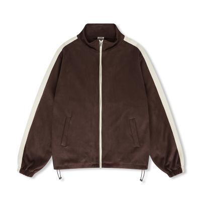 China 2022 new autumn winter tide brand college campus hoodie suede breathable unisex jackets loose casual sweater men jacket style unisex jackets for sale
