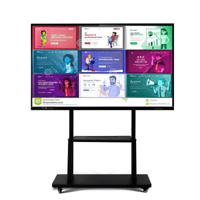 China School ; kingchong 75 inch FHD 1080P touch desktop android lcd panel smart interactive whiteboard for meeting for sale
