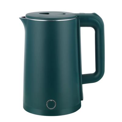 China 2021 factory sale 360 degree base rotation best fresh body ss plastic electric kettle1.8L 2.0L two layer touch for sale