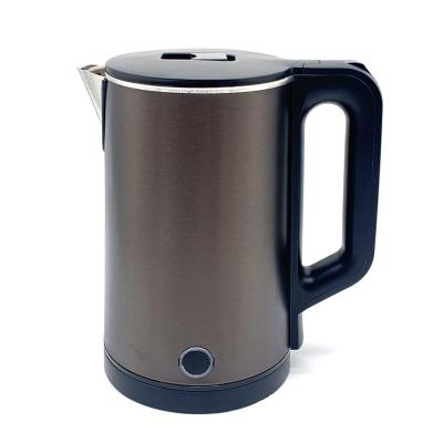 China 360 degrees 2021 low rotation electric kettle 1.8L two layers seamless body for sale