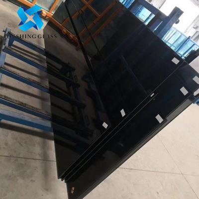 China Forma personalizada Vidro endurecido preto 8 mm Vidro temperado escuro à venda