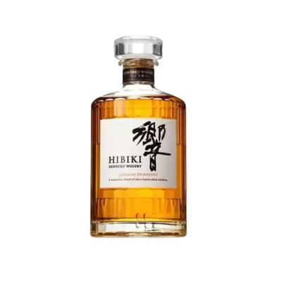 China Beverage Mountain bottom 500ml 750ml whisky glass bottle custom logo whiskey tequila brandy spirit glass liquor bottle with stopper for sale
