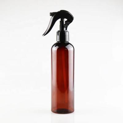 China Personal Skin Care Packaging 30/50/100/250/300/500ml Mite Sprayer Pet Squeeze Trigger Black And White Transparent Plastic Spray Bottle With Pump Spray for sale