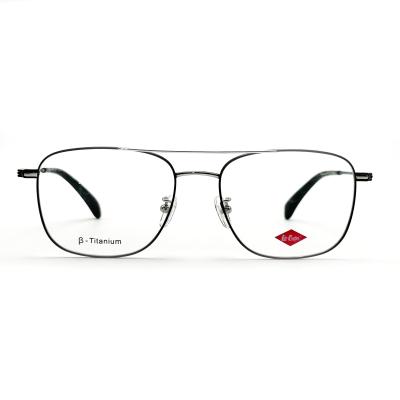 China TF3240 Lightweight Titanium Frame Square Eye Shape with double bridges for sale