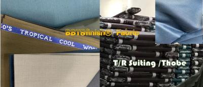 China ready stock super High qulity Shine Bright T/R fabric for suits, shirts, thobe, robe usage for sale