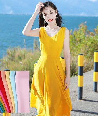 China KOREA High quality Grade AAA+ micro crepe plain dyed fabric various colors available yearly supplying for sale