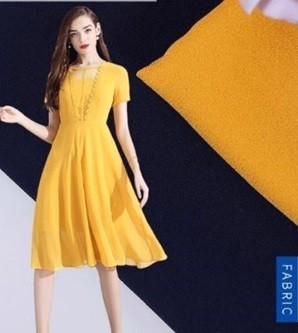 China KOREA High TWISTED quality Grade AAA+ micro crepe plain dyed fabric various colors available yearly supplying for sale