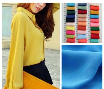 China KOREA High TWISTED quality CHEAP FABR Grade AAA+ micro crepe plain dyed fabric various colors available yearly supplying for sale