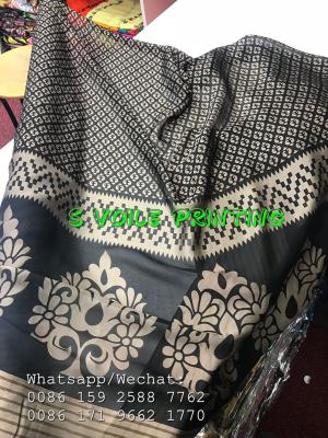 China 100% SPUN POLYESTER VOILE SUPER HIGH TWISTED PRINTING 58