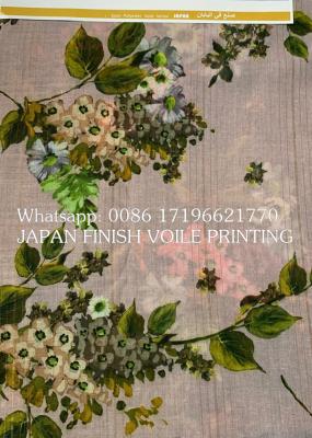 China Highest Level Japan Voile pinting Metellic ground quality صنع في اليابان for sale
