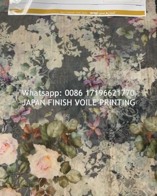 China Gold Highest Level Japan Voile pinting Metellic ground quality صنع في اليابان for sale