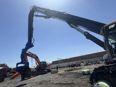 China 12 M Max Pile Length Photovoltaic Pile Driver For Heavy Duty 33-40Ton Excavator for sale
