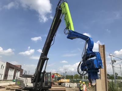 China Zoomlion Photovoltaic Excavator Mounted Pile Driver 12m for sale