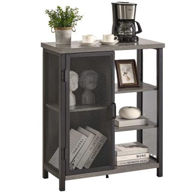 China Adjustable (other) Storage Cabinet with 2 door Mid Century Floor Cabinet with Adjustable Shelf, Buffet Cabinet, Wooden Accent Cabinet for sale