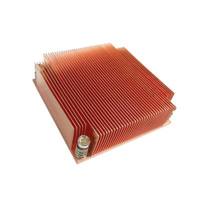 Китай Точность CNC соответствуя обрабатывающ медный паяя теплоотвод для промышленного сервера продается