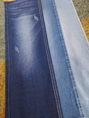 China Stretch Denim Fabric Cotton Polyester Spandex Denim Fabric with 10*21/40 Construction for sale