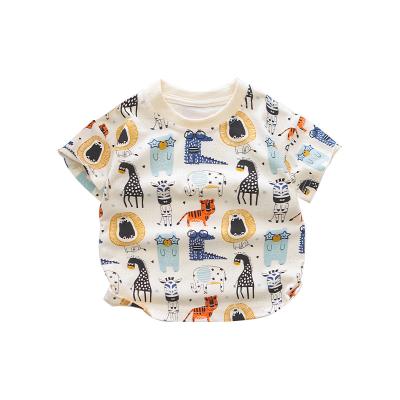 China Boy's Casual Clothing Set Summer Pure Trendy Hawaiian Casual Pants Sleeve Style Cotton Shorts Wholesale 2 Piece Set for sale