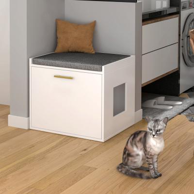 China Adjustable (other) Cat house,with cushion,Shoe changing stool and cat house in one, cat house and shoe changing stool, pet house, entrance bench for sale