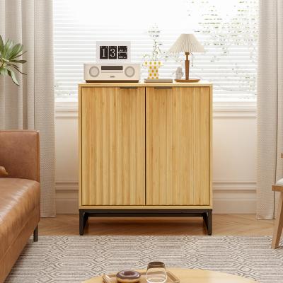 China Adjustable (other) Bamboo 2 door cabinet,Buffet Sideboard Storage Cabinet, side cabinet for Dining Room, Living Room, Kitchen, Hallway for sale