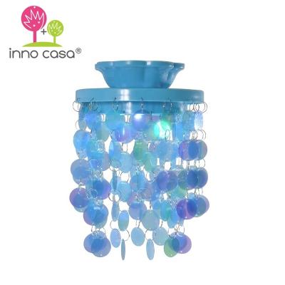 China Blue Glitter LED Wall Lamparas Eco-Friendly Lamp Mini Chandelier Light Desktop OEM BTS Fancy Gift for sale