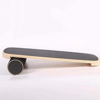 China Fitness Full Body Exercise Wooden Balance Board Yoga Twisting Fitness Balance Plate Core Workout for Waist Legs Muscles Roller Board Abdominal Balancing for sale