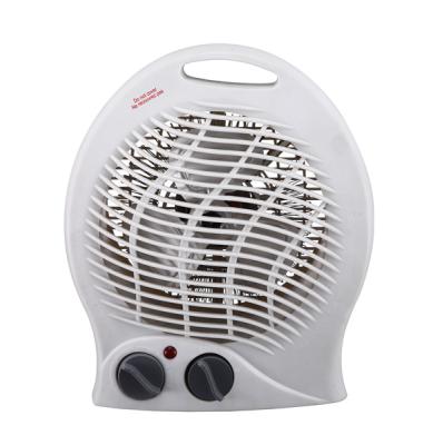 China Portable Personal Home 110-240V Electric Fan Heater Wholesale Price Adjustable Overheat Protection Thermostat for sale