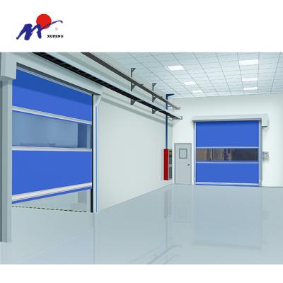 China Industry Safe Rapid Industrial Pvc Polycarbonate Automatic Industrial High Speed Door for sale