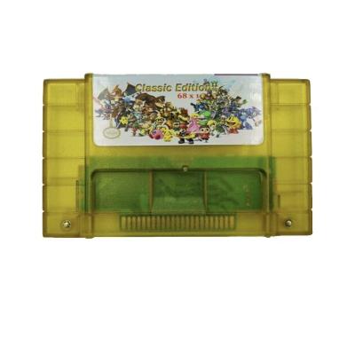 China Video Game 16 Bit 68 Super In 1 Multi Game Card USA NTSC Game Cartridge For SNES for sale