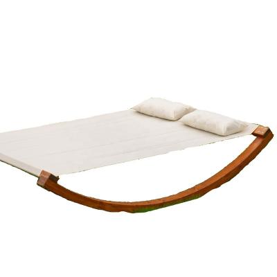 China Hot Sale Modern Red Brown Outdoor Pool Chair Sun Sofa Furniture Red Brown Wooden Sofa For Adults Or Kids for sale