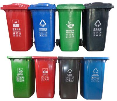 China Eco-friendly 100% new material Plastic Garbage Bin plastic Waste Bins Household &office Trash Can medical waste bin for sale