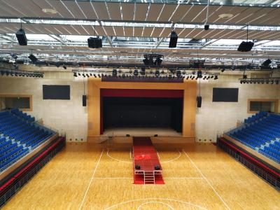 China Sportzaal 4'x8'x1' brandwerend Houtwol cement akoestisch wandpaneel geluidsdichtingsbord Te koop