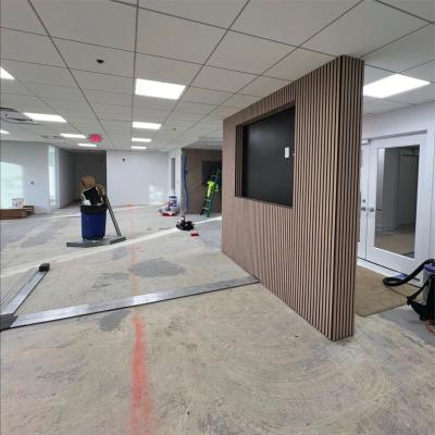 China Escritório Madeira Lata Painel de parede acústico Isolamento acústico Decoração de interiores Material de construção à venda