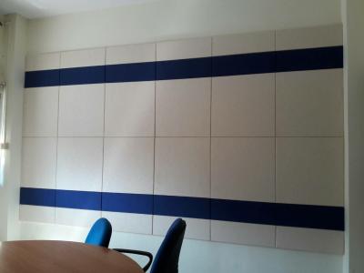 China DIY Easy Installation Fabric Wrapped Acoustical Wall Panels Fiberglass Sound Absorbing Board for sale