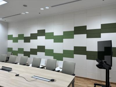 China School Meeting Room Absorbers Fabric Wrapped Acoustical Wall Panels Sound Absorbing Board for sale