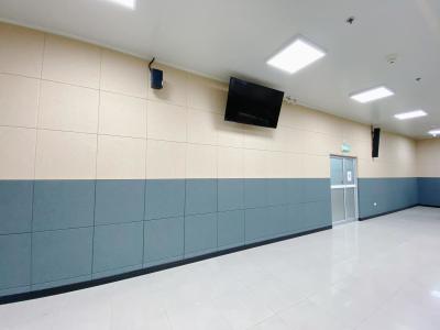 중국 학교 로비 장식 재료 직물 포장 음향 벽 패널 흡수판 판매용