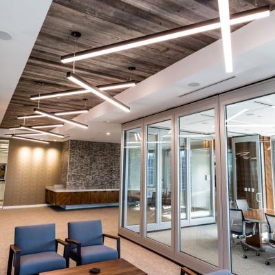 China Concrete Formica Laminate Ceiling Tile 2/2/0.5mm Microperforated Sound-Absorption Panels for sale
