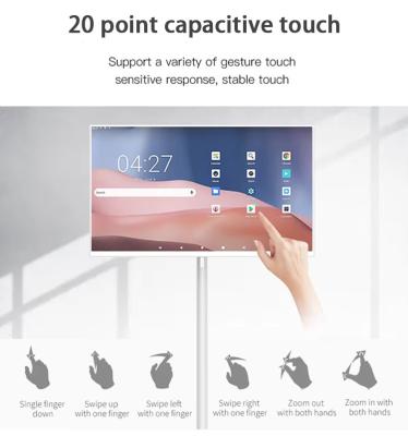 Cina Tablet TV portatile di alta qualità da 27 a 32 pollici con telecamera touch screen HD Android in vendita
