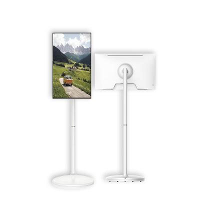 Cina 32 pollici Touch Screen Stand Mobile Display Tablet TV portatile con ruote in vendita