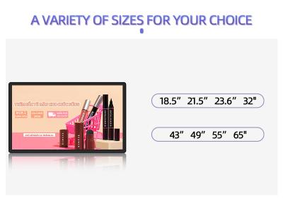 中国 Qtenboard 2K LCD デジタルサイネージ 工場 OEM/CKD サポート CE/FCC 認証 1 年間の保証 迅速な配送 モール CMS のデジタルサイネージ 販売のため
