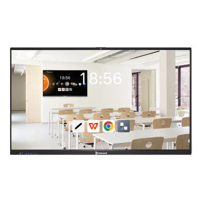 China Qtenboard 55 65 75 Inch Smooth Write Dual System Interactive Smart White Board for sale